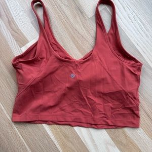 EUC lululemon Align™ Tank Top, Size 8, Orange/Red